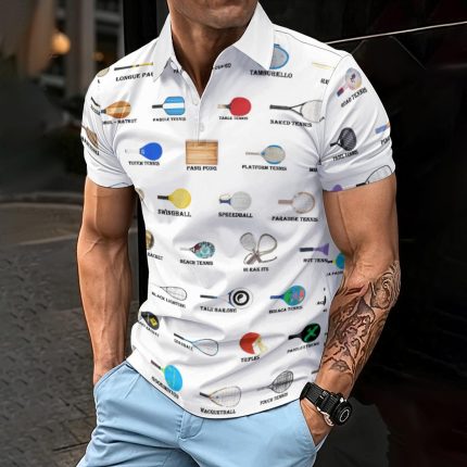 Racquet Warriors  -  All-Over Print Men's Polo Shirt